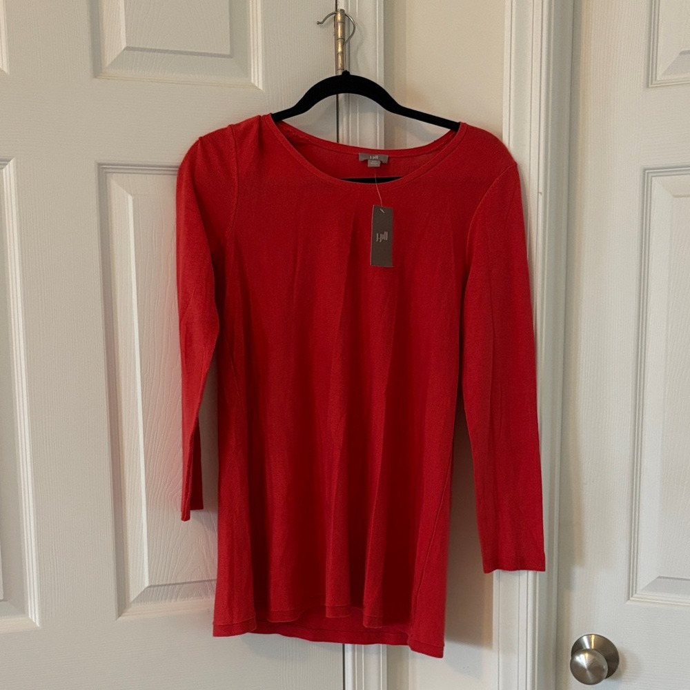 J. Jill Petite Sangria Silk Top